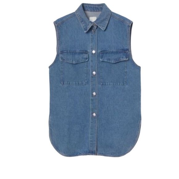 H&M Sleeveless Denim Vest(Size XS) - Picture 2 of 7